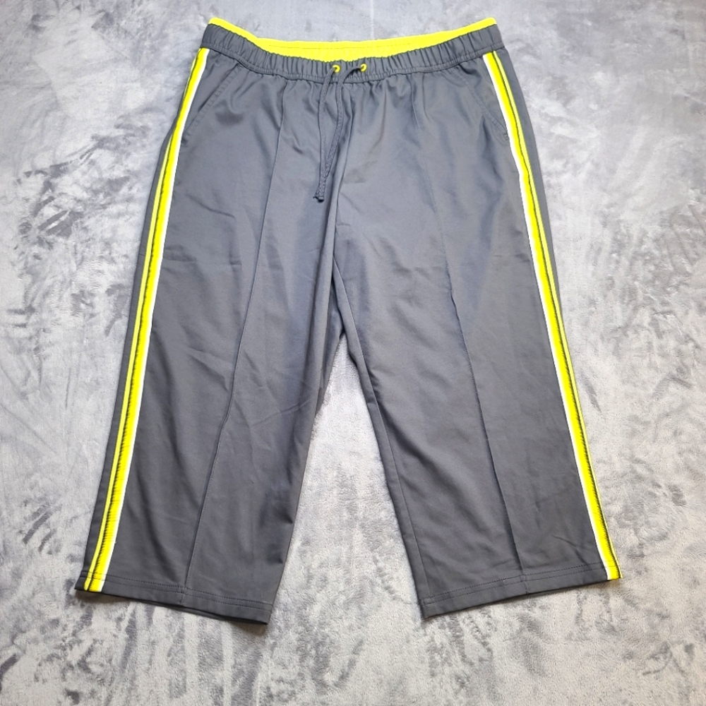 Gray and yellow Knee length pants by made for life large